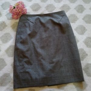 Plaid Pencil Skirt